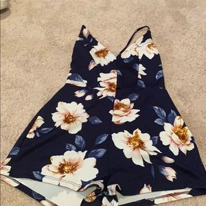 Navy and floral